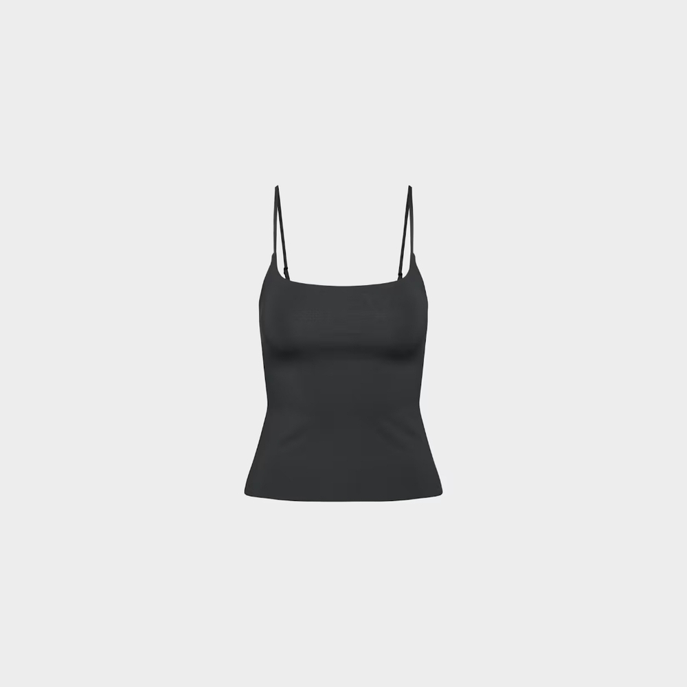 Aritzia Original Contour Squareneck Cami Hip Tank XS Black